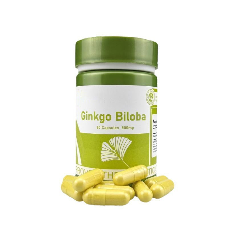 Ginkgo Biloba 500mg | 60 Approved Therapeutic Capsules | Organic Wellness Hub