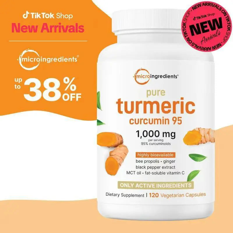 Pure Turmeric Curcumin 95 1000mg 3-Pack Bundle – Lab Tested, Highly Bioavailable with Black Pepper, Ginger & MCT Oil | Organic Wellness Hub