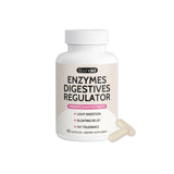 Bushaid Enzymes Digestives Regulator - Natural Digestive Support Supplement | Bloating Relief, Fat Tolerance & Light Digestion | 60 Capsules | Organic Wellness Hub