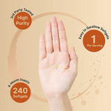 Vitamin D3 5000 IU + K2 100mcg Softgels - 240 Count | Coconut Oil Formula | Lab Tested & Quality Guaranteed | Organic Wellness Hub