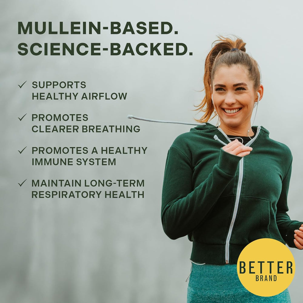 BetterBrand Mullein Gummies | Better Lungs� Daily Lung Detox Supplement | 60 Pear Gummies | 30-Day Supply | Lab Tested & Quality Guaranteed | Organic Wellness Hub