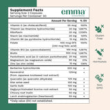Emma Gut Health Supplement 60 Capsules | Digestive Support & Bloating Relief | Organic Wellness Hub