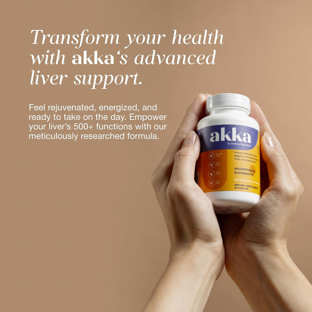 Akka Akkermansia Superbiotic Capsules for Gut & Liver Health | 60 Capsules | Organic Wellness Hub
