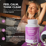 Rosabella Saffron Blend Dietary Supplement 60 Capsules – Premium Saffron Wellness Formula (3 Pack) | Organic Wellness Hub