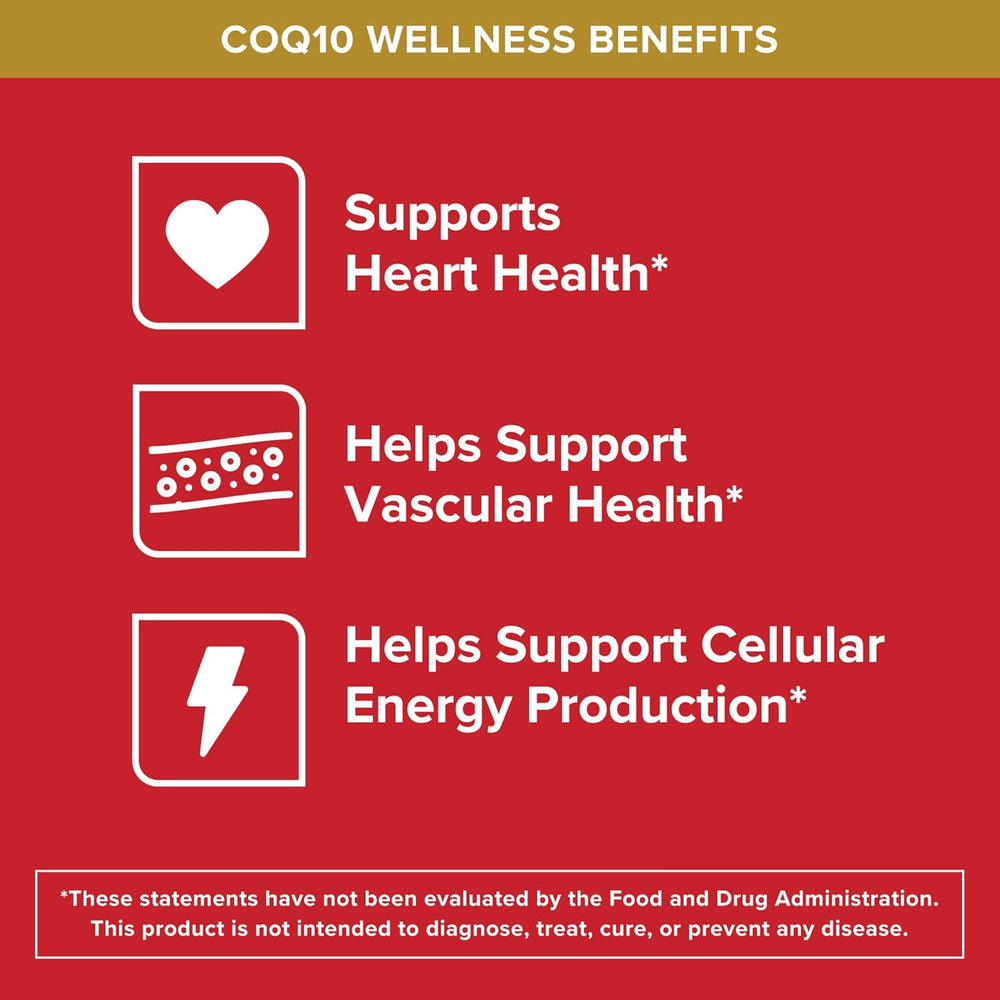 Ultra CoQ10 100mg Softgels 360 Count (3 Bottles x 120 Softgels) | 3X Better Absorption Formula | Heart Health & Energy Support | Lab Tested | Organic Wellness Hub