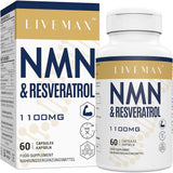NMN & Resveratrol 1100mg 3-Pack – 90-Day NAD+ Booster & Anti-Aging Bundle | Organic Wellness Hub