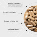 Grassfed Beef Liver Capsules 750mg - 120 Caps | Pasture Raised | Energy, Hair, Skin & Nails | Lab Tested | Organic Wellness Hub