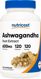 Nutricost Ashwagandha Root Extract 600mg (3 Pack) – 360 Capsules Total | Premium Herbal Supplement | Organic Wellness Hub