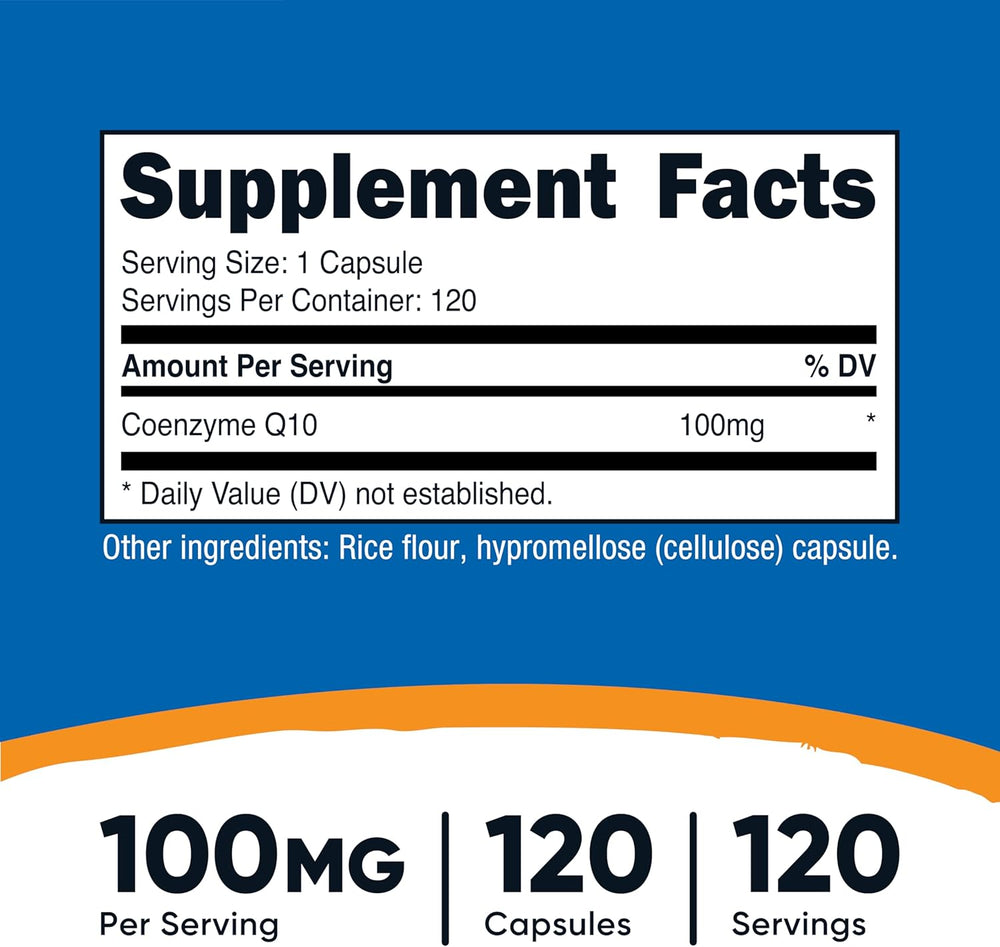 Nutricost CoQ10 Coenzyme Q10 100mg (3 Pack) – 360 Capsules Total | Premium CoQ10 Supplement | Organic Wellness Hub