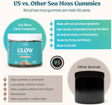Glow Sea Moss & Pearl Powder Skin & Beauty Gummies | Lemon Berry Beauty Supplement | Organic Wellness Hub