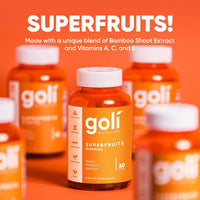 Goli Superfruits Gummies 3-Pack | Gluten-Free, Vegan, Non-GMO Beauty & Wellness Supplement — 180 Pieces