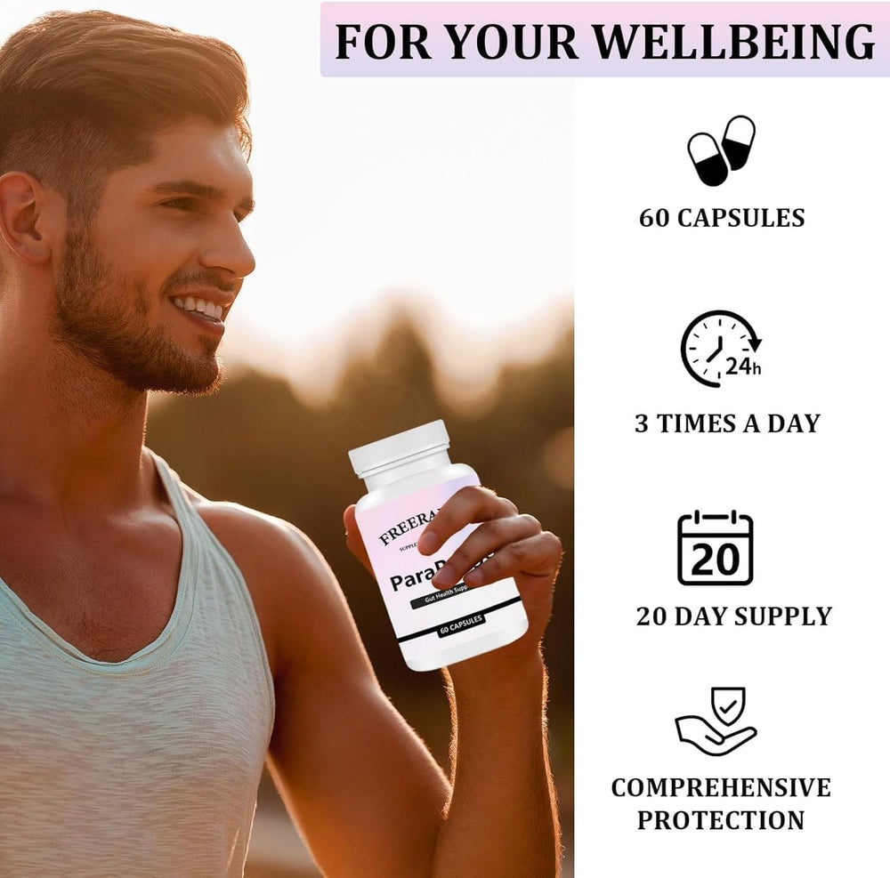 ParaPurge Gut Health Support Capsules — Natural Gut Cleanse & Detox | 60 Caps | Organic Wellness Hub
