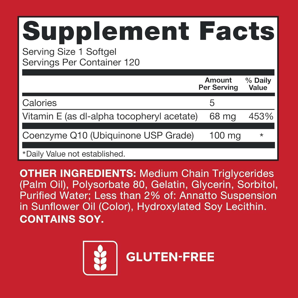 Ultra CoQ10 100mg Softgels (120 Count) - 3X Better Absorption, Cardiologist Recommended | Organic Wellness Hub