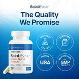 SciatiEase تركيبة العصب الوركي 3 عبوات | 360 كبسولة | تكفي لمدة 90 يومًا | مدعومة بتقنية AlphaPalm™ | 12 فيتامينًا وعشبًا مدعومًا بالأبحاث | تدعم الراحة وصحة الأعصاب والاستجابة للالتهابات