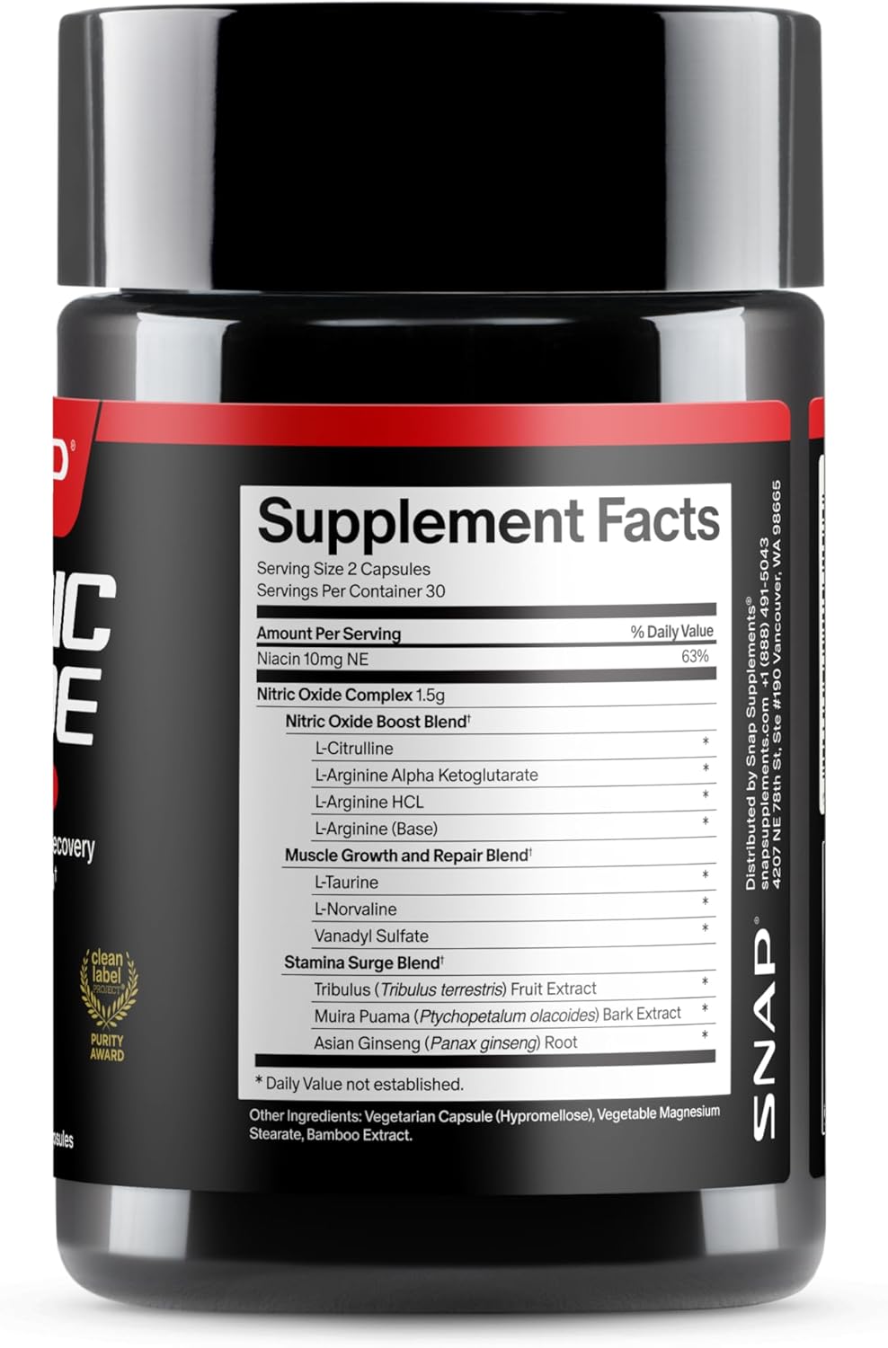 Nitric Oxide Booster Capsules 3 Pack – Circulation, Recovery & Performance Support | Organic Wellness Hub