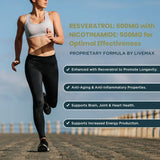 NMN & Resveratrol 1100mg Supplement – Anti-Aging, NAD+ Booster & Longevity Support | Organic Wellness Hub