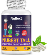 NuBest Tall Growth Formula Capsules 60 Count (3 Pack) | Bone Health & Daily Nutrition Support | Organic Wellness Hub