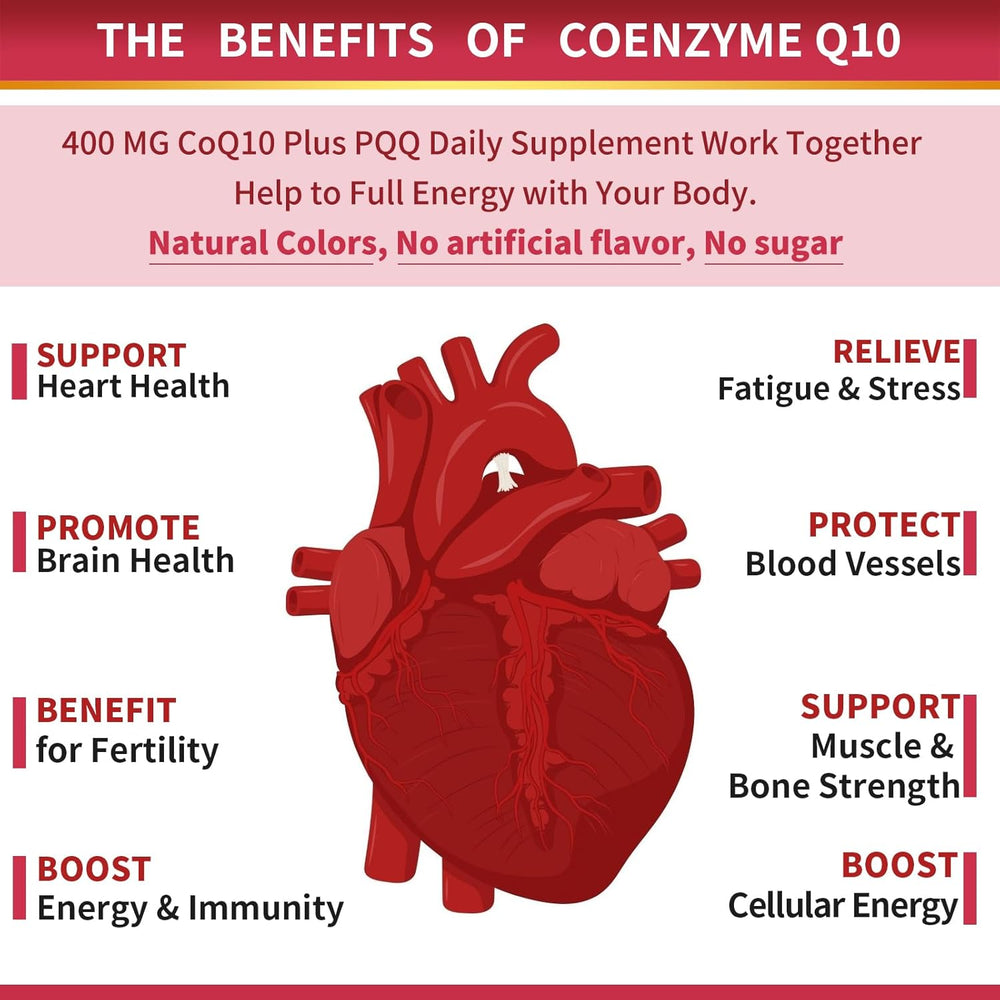 CoQ10 400mg Softgels 360 Count (3 Bottles x 120 Softgels) | Superior Absorption Coenzyme Q10 | Heart Health & Energy Support | Lab Tested | Organic Wellness Hub