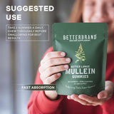 BetterBrand Mullein Gummies | Better Lungs� Daily Lung Detox Supplement | 60 Pear Gummies | 30-Day Supply | Lab Tested & Quality Guaranteed | Organic Wellness Hub