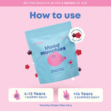 Mood Munchies Saffron Gummies for Kids - Natural Mood & Focus Support | Saffron Extract | Berry Flavor | 60 Gummies | JoySpring