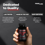 Prime Labs Prime Test Testosterone Booster 3-Pack | 180 Caplets | Natural Stamina, Energy & Strength | Lab Tested | Organic Wellness Hub