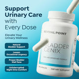 BladderGenix Capsules by Revival Point | New Formula | GMO Free | Allergen Free | Bladder Support Supplement | 56 Capsules | USA Assembled