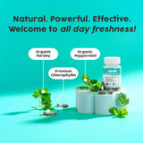 DEOS Body Deodorizing Supplement | Natural Internal Deodorant Capsules | Fresh Underarms, Breath & Body Odour | 30 Capsules | Lab Tested | Organic Wellness Hub