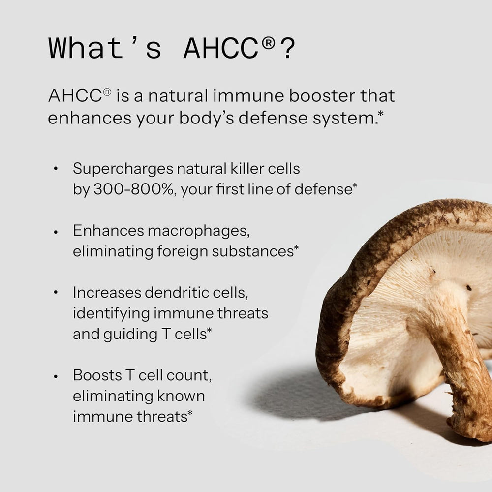 Quality of Life Kinoko Platinum AHCC Immune Support 60 Vegicaps (3 Bottles) | Premium Immune Health Supplement | Organic Wellness Hub