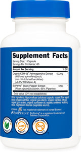Nutricost KSM-66 Ashwagandha Root Extract 600mg (3 Pack) – 180 Capsules Total | Premium Adaptogenic Supplement | Organic Wellness Hub