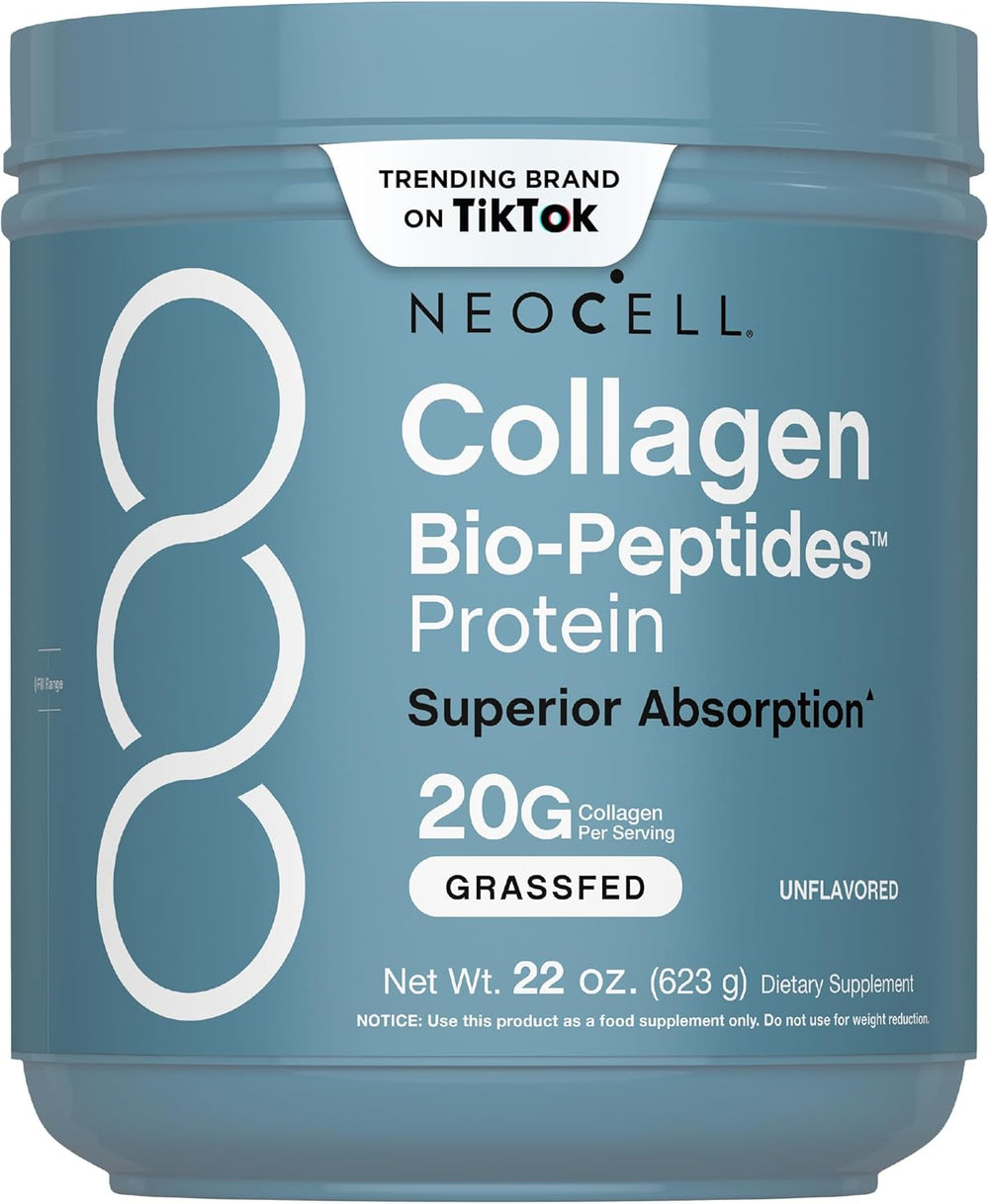 NeoCell Collagen Bio-Peptides Protein 20G - Grassfed & Unflavored | Organic Wellness Hub