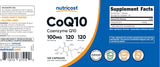 Nutricost CoQ10 Coenzyme Q10 100mg (3 Pack) – 360 Capsules Total | Premium CoQ10 Supplement | Organic Wellness Hub