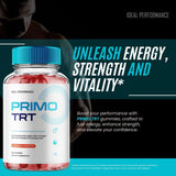 Primo TRT Gummies for Men Maximum Strength | Testosterone Support Gummies | 60 Gummies | Lab Tested | Organic Wellness Hub