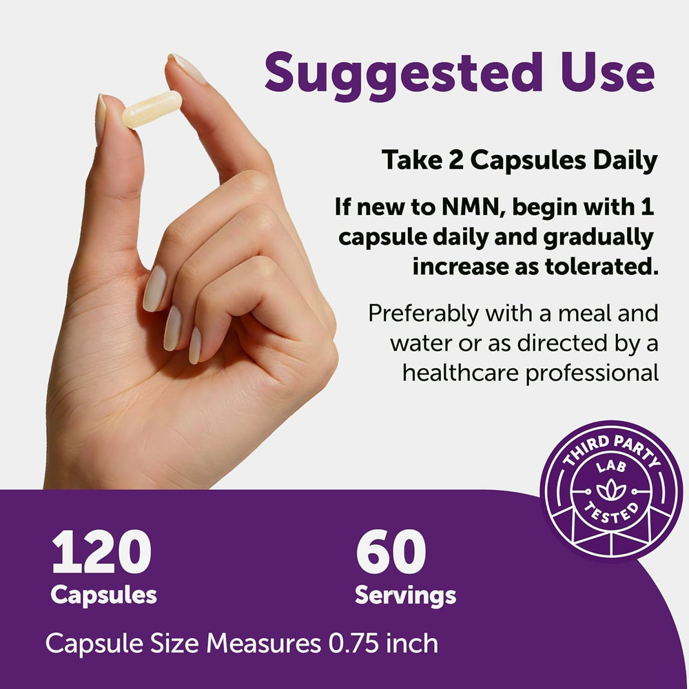 3X NMN 1000mg Ultimate 10-in-1 Supplement | 360 Vegetarian Capsules | Lab Tested | Organic Wellness Hub