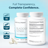 BladderGenix Capsules by Revival Point | New Formula | GMO Free | Allergen Free | Bladder Support Supplement | 56 Capsules | USA Assembled