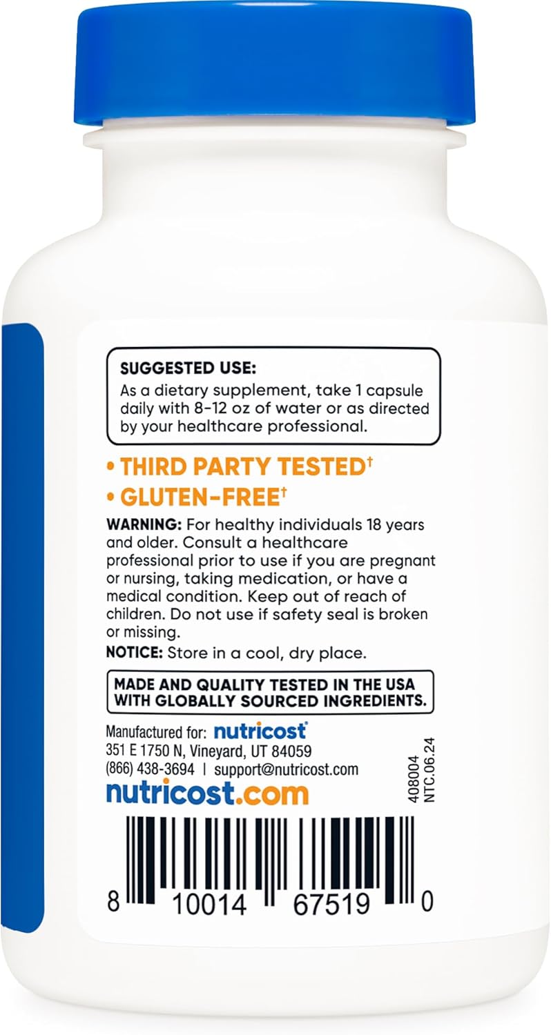 Nutricost CoQ10 Coenzyme Q10 100mg (3 Pack) – 360 Capsules Total | Premium CoQ10 Supplement | Organic Wellness Hub