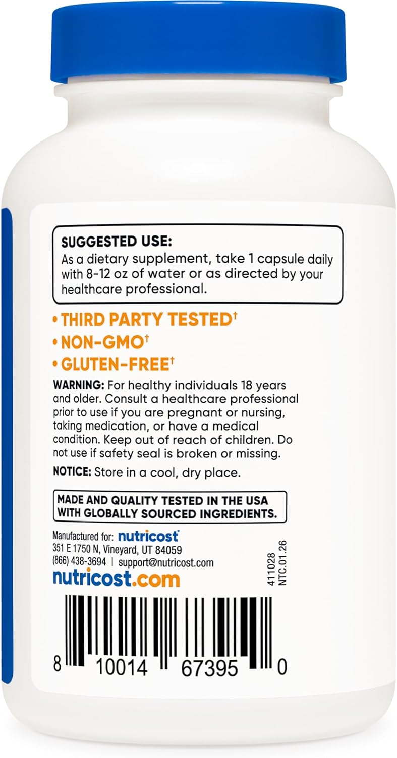 Nutricost Passion Flower Extract 1500mg (3 Pack) – 360 Capsules Total | Premium Herbal Supplement | Organic Wellness Hub