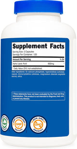 Nutricost Alpha Lipoic Acid 600mg (3 Pack) – 720 Capsules Total | Premium ALA Supplement | Organic Wellness Hub
