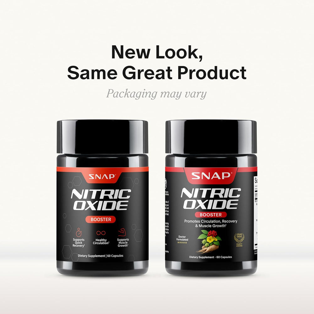 Nitric Oxide Booster Capsules 60 Count – Circulation, Performance & Recovery Support | Organic Wellness Hub