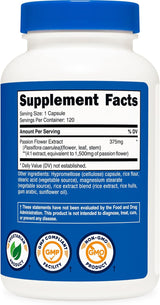 Nutricost Passion Flower Extract 1500mg (3 Pack) – 360 Capsules Total | Premium Herbal Supplement | Organic Wellness Hub