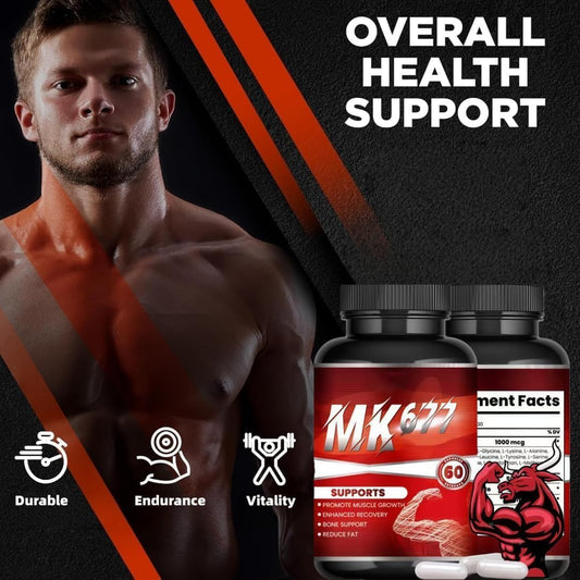 MK-677 Ibutamoren 1000mcg Capsules – Muscle Growth, Recovery & Bone Support | Organic Wellness Hub