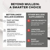 BetterBrand Mullein Gummies 3-Pack Bundle | Better Lungs® Daily Lung Detox | 180 Pear Gummies | 90-Day Supply | Lab Tested & Quality Guaranteed | Organic Wellness Hub