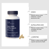 Docteat Sperm Health Fertility Capsules - 300mg CoQ10, PQQ, L-Carnitine & Alpha Lipoic Acid | 60 Capsules | Lab Tested | Organic Wellness Hub