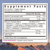 Women's Probiotics 100 Billion CFU | 18 Strains with Cranberry, Vitamin B6 & C | 60 Veggie Capsules | Clinically Studied | Organic Wellness Hub