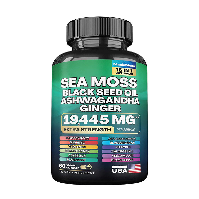 Shilajit Ashwagandha 8-in-1 Supplement 15,250mg | 60 Veggie Caps | Organic Wellness Hub