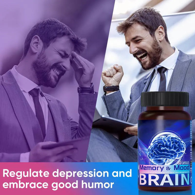 BRAIN Memory & Mood 3-Pack Bundle – Dihydromyricetin Nootropic Capsules 3×60 | Organic Wellness Hub