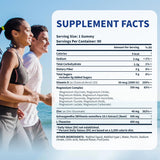 14 in 1 Magnesium Gummies with D3, Ashwagandha, L-Theanine & Zinc | 90 Mixed Berry Gummies | Magnesium Glycinate Citrate Malate Complex | Organic Wellness Hub