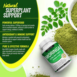 Moringa Capsules 3-Pack Bundle – 1200mg | Ultra High Purity | Vegan & Non-GMO | Lab Tested | Organic Wellness Hub