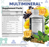 Sea Moss Black Seed Oil Ashwagandha Burdock Root Supplement | 60 Capsules | All-in-1 MultiMineral™ Blend | Irish Sea Moss, Bladderwrack, Turmeric, Elderberry, Chlorophyll & More | Immune, Energy & Thyroid Support