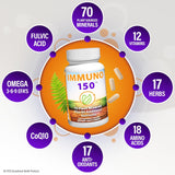 Immuno 150 3-Pack – 450 Veggie Caps, 150-Day Immune & Mineral Support Bundle | Organic Wellness Hub