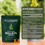 BetterBrand Mullein Gummies | Better Lungs� Daily Lung Detox Supplement | 60 Pear Gummies | 30-Day Supply | Lab Tested & Quality Guaranteed | Organic Wellness Hub